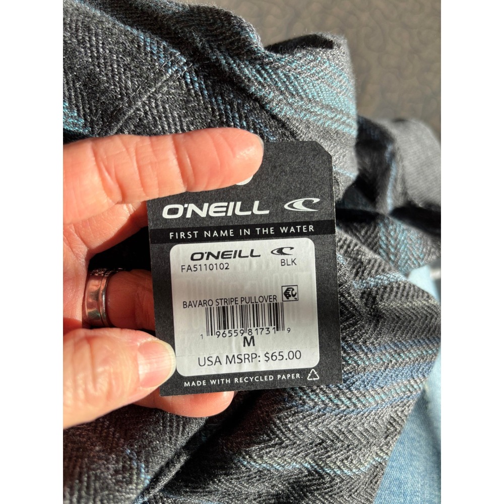 O'Neill Men's Bavaro Stripe Pullover Size Medium Classic Look #329 - Picture 7 of 7